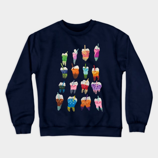 Boba Teeth Crewneck Sweatshirt by RaLiz